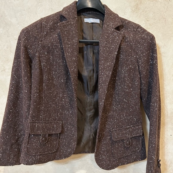 Liz Claiborne Jackets & Blazers - Brown Tweed Women's Blazer size 10 Liz Claiborne